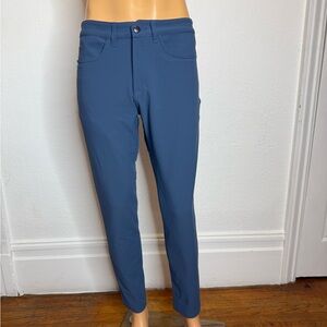 Olivers Apparel Passage Slim Pants Men True Size 32X29.5  Blue Chino Stretch